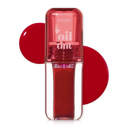 Etude House Dear Darling Oil Tint #1 Real Cherry, Culoare Roșu Vișiniu, 4.2g