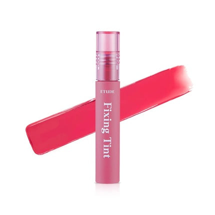 Ruj lichid ETUDE HOUSE Fixing Tint #10 Smoky Cherry, culoare roșu vișiniu, finisaj mat