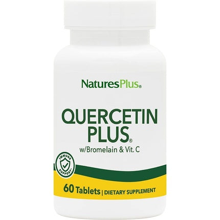 Tablete Vegetariene NaturesPlus Quercetin Plus cu Bromelaină și Vitamina C 650mg 60 buc