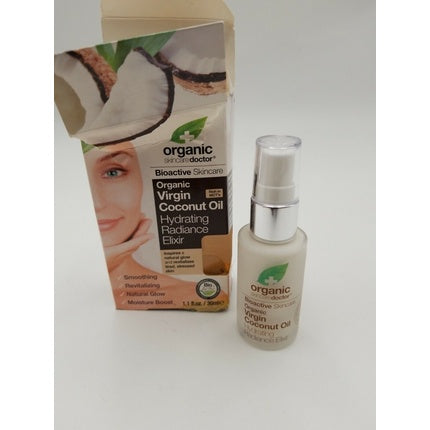 Elixir hidratare Organic Skincare Doctor, ulei cocos, 30ml