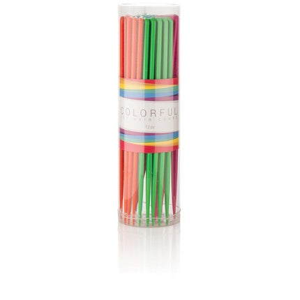 Set de piepteni colorati, 12 buc, plastic