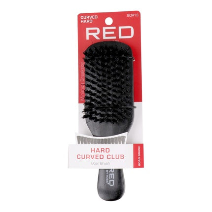 Perie de păr Red Kiss Hard Curved Club Brush, negru