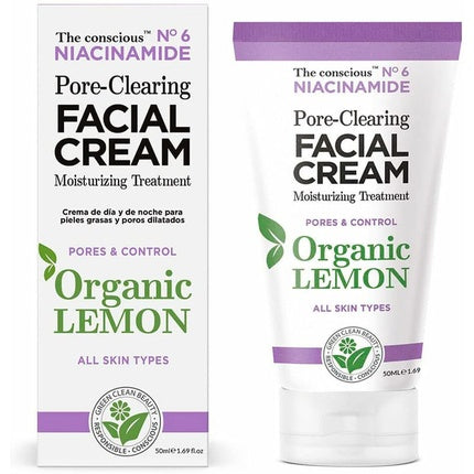 Cremă facială The Conscious, Niacinamide, lămâie 50ml