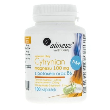 Supliment Aliness Caps Magnesium Potasiu B6, 100 capsule