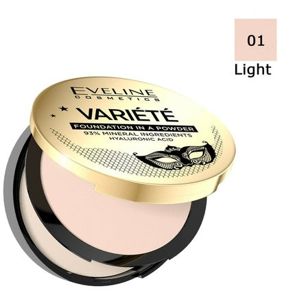 Pudră Compactă, Eveline Cosmetics, Variete, cu Acid Hialuronic