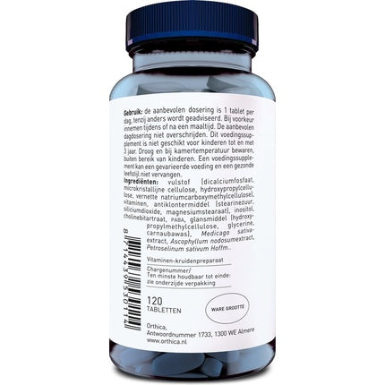 Orthica Balanced B50 En C, Vitamine complexe, alb cu capac albastru, 150g