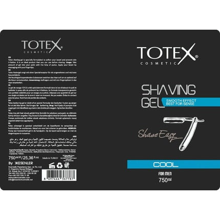 Gel de ras, Totex, Cool, 750 ml, pompa