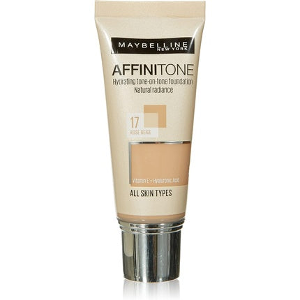 Cremă fond de ten, Maybelline New York, Affinitone, 17 Rose Beige, 30ml
