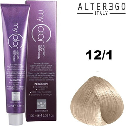 Vopsea de Păr, Alter Ego My Color, 12/1 SS Extra Light Ash Blonde, 100ml