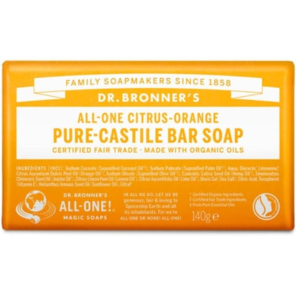 Săpun solid Dr. Bronner's Citrus Orange 140g
