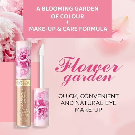Fard pleoape, Eveline, Flower Garden, waterproof
