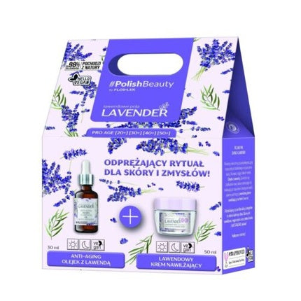 Set Cadou, Floslek, Lavandă, ulei 30 ml și cremă hidratantă 50 ml