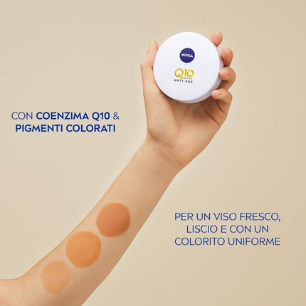 Fond de ten Nivea Q10 Anti-Age Cushion Foundation Natural Color 02, Compact 3-in-1