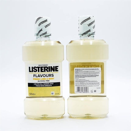 Listerine Fresh Lime & Mint Mouthwash, 500ml