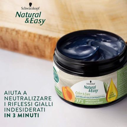 Masca păr, Schwarzkopf, Natural & Easy, anti-galben, 150ml