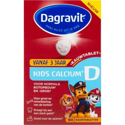 Vitamine copii, Dagravit, Kids Calcium + D, 90 tablete masticabile