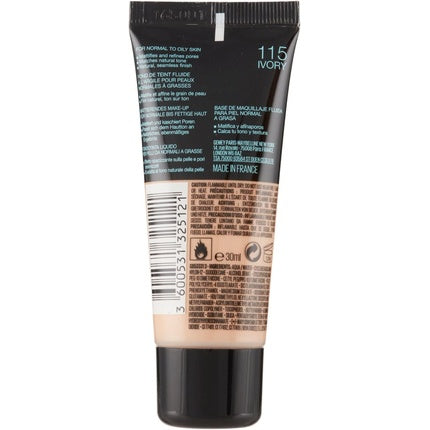 Fond de ten, Maybelline, Fit Me Matte 115 Ivory 30ml