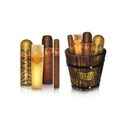 Set Parfum Cuba Jungle Tiger, Eau De Parfum Spray 100ml + 35ml, Deodorant Spray 200ml, Body Balm 130ml