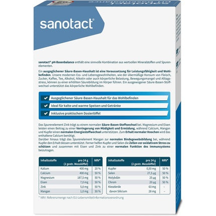Sanotact pH Balance Powder, Pudră reechilibrantă pentru organism, 200g
