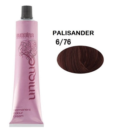 Subrina Professional Unique Permanent Hair Dye, 676 Dark Blonde Violet Chestnut, 100 Ml