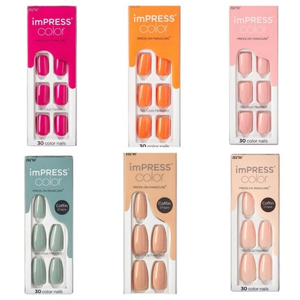 Unghii false, Kiss ImPress, Pure Fit, diverse culori