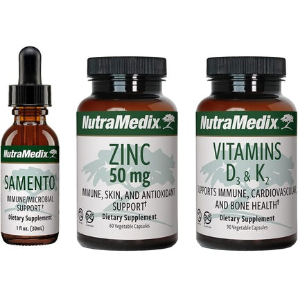 Set suplimente Nutramedix, trio vitamine, pentru sistem imunitar