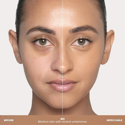 Fund de ten mat Anastasia Beverly Hills, Impeccable Blurring Second Skin Matte Foundation 4N, 30 ml