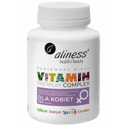 Supliment Aliness, Premium Vitamin Complex, 120 Tablete, Femei