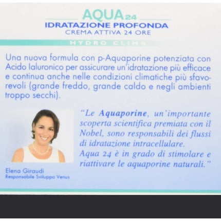 Cremă față, Kelemata VENUS Aqua 24, hidratare profundă 50ml