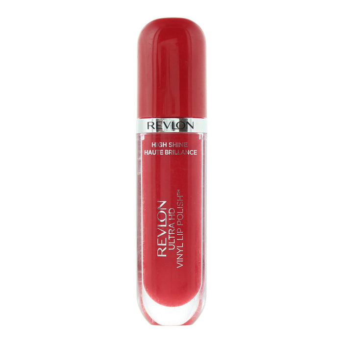 Ruj lichid Revlon Ultra HD Vinyl Lip, nuanța 910 Cireașa de pe tort, luciu intens, 5.9 ml