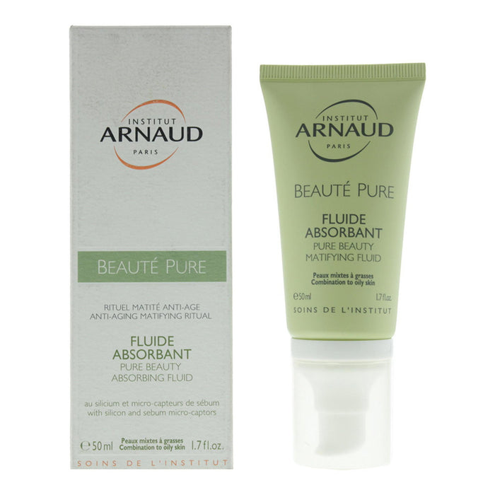 Fluid de față Institut Arnaud Pure Beauty, matifiant, hidratant, pentru ten mixt și gras, 50 ml