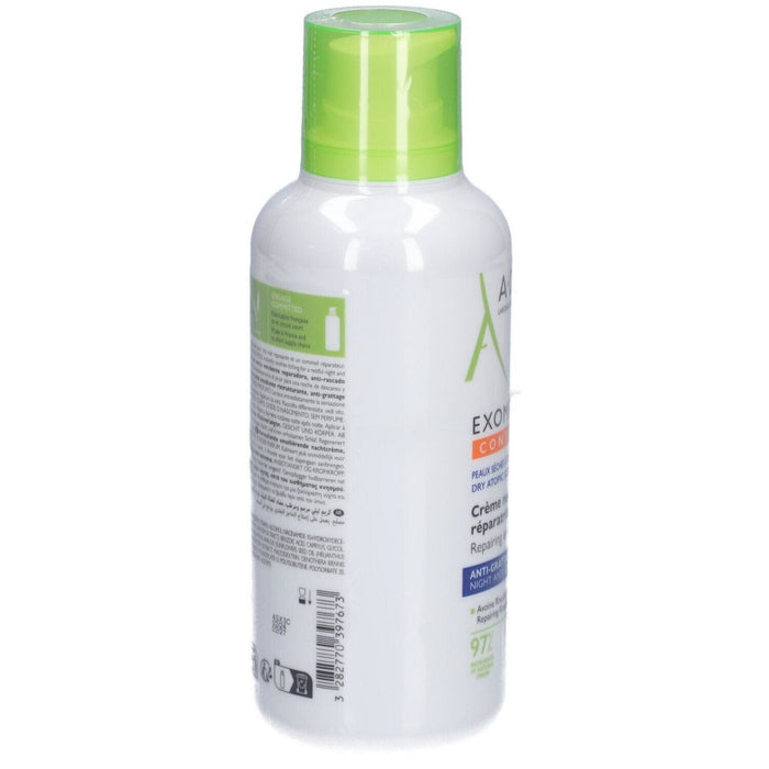 Cremă de față A-Derma Exomega Control, emolientă de noapte, pentru piele uscată cu tendință atopică, 400 ml