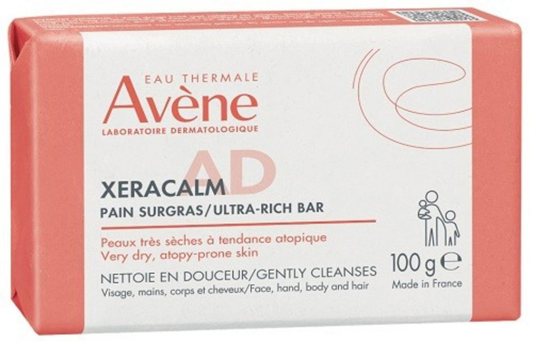 Săpun de curățare Avene XeraCalm A.D, pentru pielea foarte uscată, predispusă la atopie, 100 g