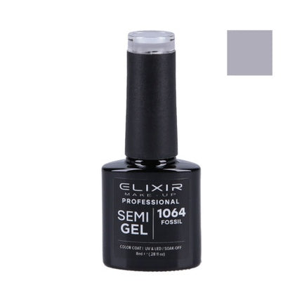 Lac de unghii, Elixir, semi gel, gri