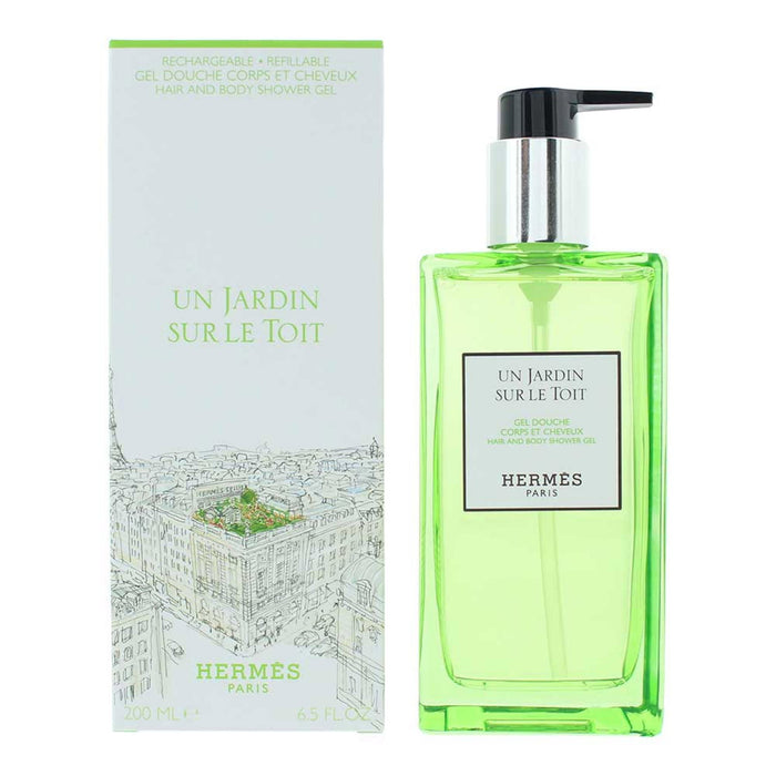 Gel de duș Hermès Un Jardin Sur Le Toit, pentru corp și păr, netezitor, 200 ml