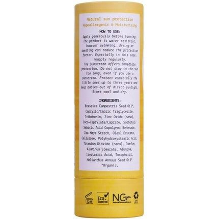 Stick protecție solară, We Love The Planet, SPF30, galben