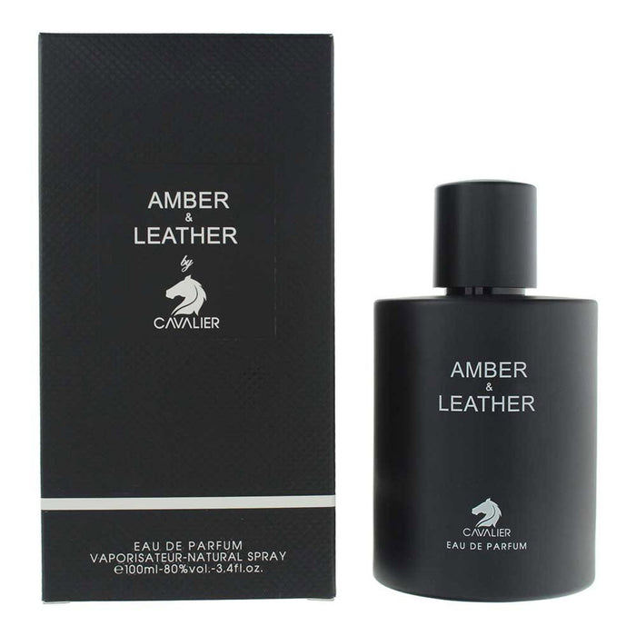 Apă de parfum Cavalier Amber & Leather, unisex, 100 ml