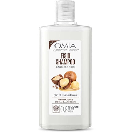 Șampon Omia Fisio Eco Bio, Ulei de Macadamia, 200ml
