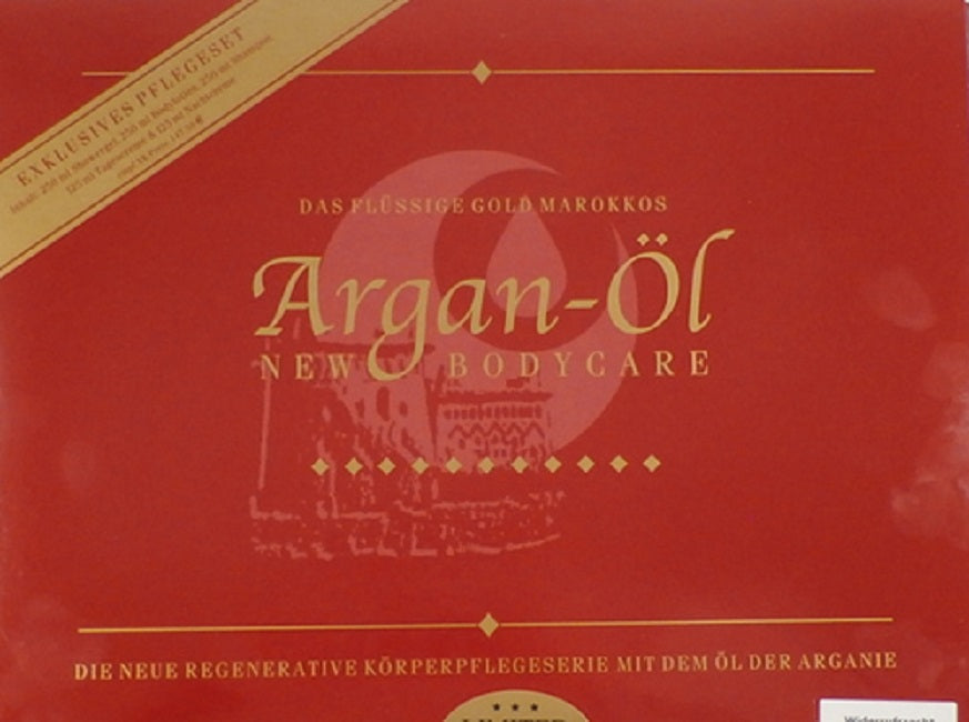 Set de îngrijire Stolz Argan-Öl, cremă de zi și de noapte, gel de duș, șampon și loțiune de corp, 1000 ml