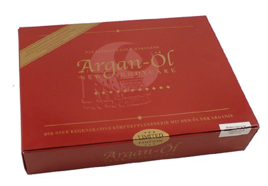 Set de îngrijire Stolz Argan-Öl, cremă de zi și de noapte, gel de duș, șampon și loțiune de corp, 1000 ml