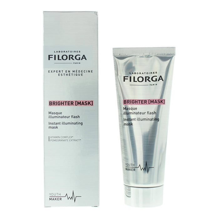 Mască de față cu gel Filorga Brighter [Mask], iluminatoare instant, 75 ml
