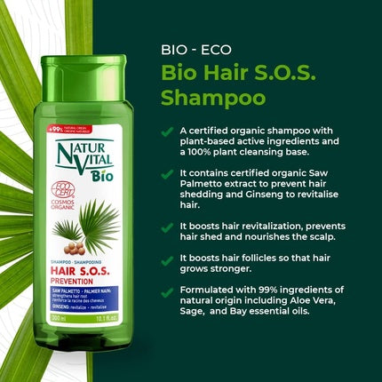 Șampon anti-cădere păr, Naturaleza Y Vida, 300ml