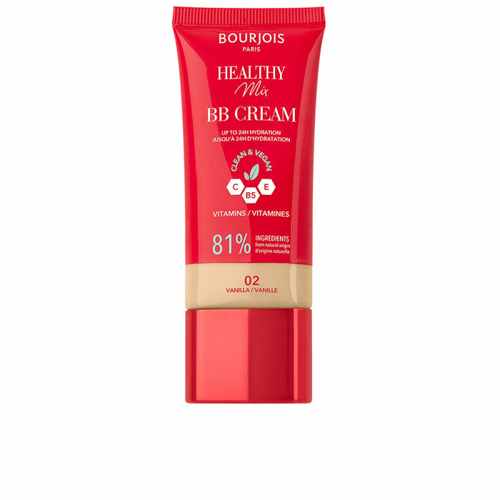 BB cream Bourjois Healthy Mix, nuanța 02 Vanilla, acoperire medie, finish natural, 30 ml