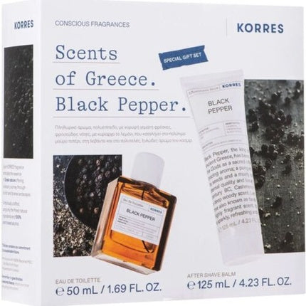 Set Cadou Parfum Korres Black Pepper 50ml + 125ml