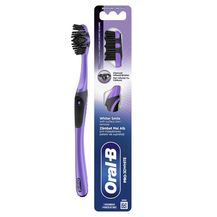 Periuță de dinți manuală Oral-B Pro-3D White Charcoal