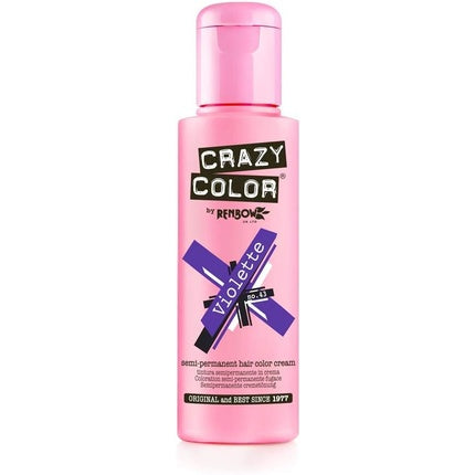 Cremă colorată semi-permanentă, Crazy Color, Violette No.43, 100ml