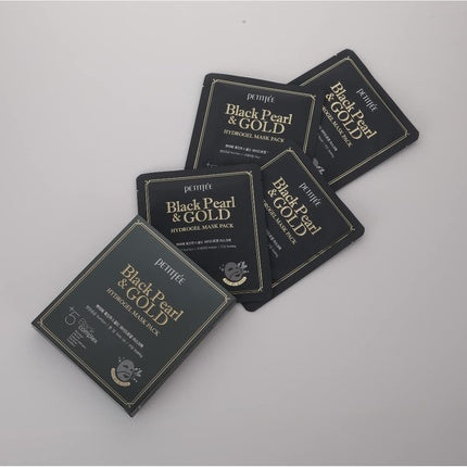 Masca Hidrogel Petitfee Black Pearl si Aur, Negru