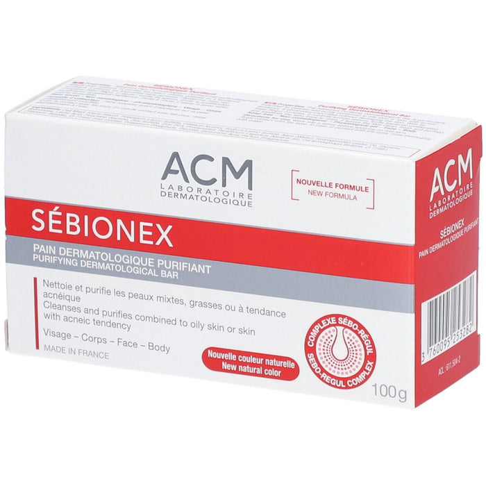 Săpun de curățare Laboratoire ACM Sébionex, purifiant, pentru ten mixt și gras, 100 g