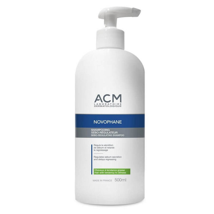 Șampon Laboratoire ACM Novophane, pentru reglarea sebumului, pentru păr gras, 500 ml