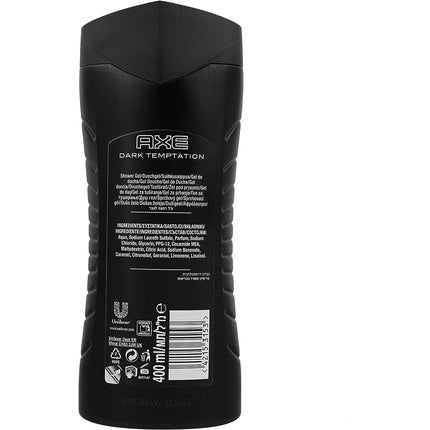 Gel de duș, Axe, Dark Temptation, 400ml, negru